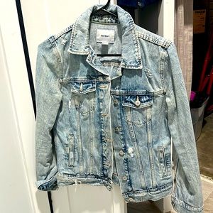 Old Navy distressed denim jacket